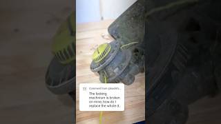 How to Replace Ryobi 40 Weed Eater Head [upl. by Merla]