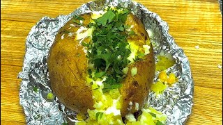 Tender Baked Jacket Potatoes in Turkish Style with Cheese [upl. by Alohcin]