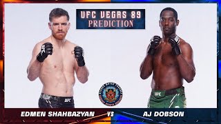 Edmen Shahbazyan vs AJ Dobson Prediction  UFCVegas89  Bloody Water Podcast [upl. by Mirabelle842]