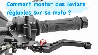 TUTO MOTO  monter des leviers universels réglables [upl. by Cheney]