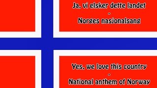 National anthem of Norway  Norges nasjonalsang NOEN lyrics [upl. by Aynnek]