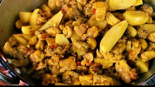 Pork chicken mixer curry Alu kashmiri mirshi Asmr eating spicy pork belly [upl. by Hellman945]