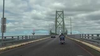 OgdensburgPrescott international bridge New York State Route 812 and Ontario Highway 16 [upl. by Dolores614]