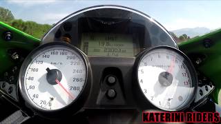 KAWASAKI ZZR1400 ZX14R TOPSPEED ACCELERATION ZX14R ZX 14R [upl. by Skipp]