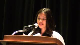 Christianas 8th Grade Graduation Speech [upl. by Aivart]