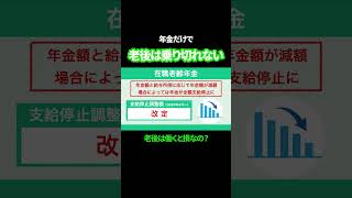 【年金改正】働きながら年金を受け取ると年金がカット！【在職老齢年金】 年金2000万 お金年金公開 [upl. by Ihtac]