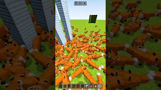 Minecraft Fox Experiment minecraftshorts minecraft [upl. by Tuckie]