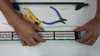 เข้าสาย Patch Panel US3124A [upl. by Namlak]