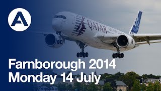 Farnborough Air Show 2014  Monday 14 July Flying displays uncut version [upl. by Francine]