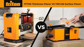 Triton TPT125 Thicknesser amp TSPL152 Surface Planer  Jointer – A Comparison Guide [upl. by Marinna517]