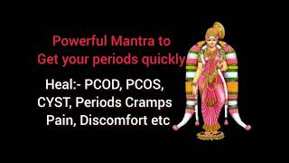 periods pain relief pcospcod cramps etc powerfull mantra goodvibessprit [upl. by Rudyard]