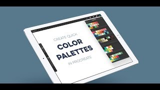 Create Quick Color Palettes in Procreate [upl. by Cornelle972]