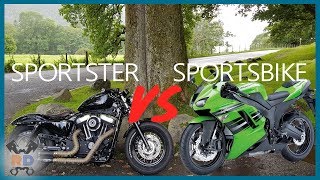 Sportsbike to Harley Davidson 5 Riding Differences [upl. by Nylrahs]