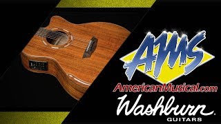 Washburn Comfort Series G55CE Overview  American Musical Supply [upl. by Odlanyar]