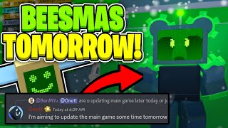 BEESMAS UPDATE TOMORROW Robo Bear Face LEAKS｜Bee Swarm Simulator [upl. by Anaxor]