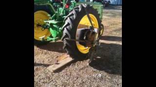 John Deere H tumbles 8hp waterloo boy gas tank hit and miss antique gas engine [upl. by Creedon]