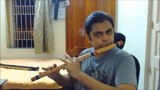 Khachar Bhitor Ochin Pakhi  Flute Bansuri [upl. by Darcy]