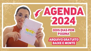 ARQUIVO DE AGENDA 2024 GRATUITO  BAIXE E MONTE [upl. by Minna435]