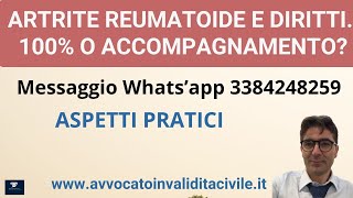 ARTRITE REUMATOIDE ED ACCOMPAGNAMENTO [upl. by Lesslie413]