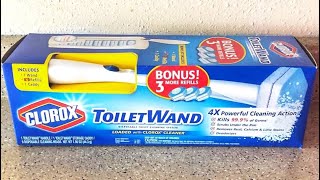 Clorox Toilet Wand  How to Assemble and Unboxing [upl. by Neved108]