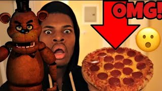 CALLING FREDDY FAZBEAR PIZZA HE DELIVERED ME PIZZA OMG REUPLOADED [upl. by Ajup]