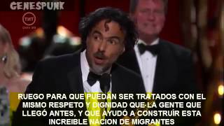 IÑARRITU  Discurso Oscar 2015 Dedicado a México y su mal gobierno [upl. by Yeroc]