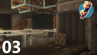 Create Above amp Beyond Ep3 Andesite Generator amp Tree Farm Processing Modded Minecraft [upl. by Ahsika622]