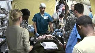 212th Combat Field Hospital Warning Graphic Content [upl. by Esinahs]