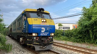 LIRR Train 6043 Speonk to Jamaica at Islip DM30ACs 518519 EXTREME K5LA [upl. by Sanfo]