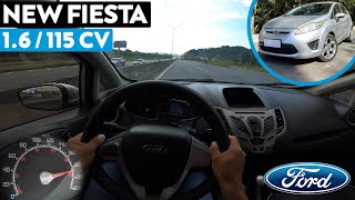 TESTE ACELERANDO FORD NEW FIESTA 16 HATCH  É BOM ANDA BEM VALE A PENA AVALIAÇÃO NA ESTRADA [upl. by Finstad]