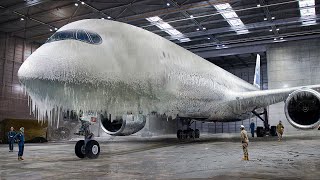 How Brand New 370 Million  Aircraft Are Cruelly Tested Inside Giant Fridge [upl. by Arbmahs]