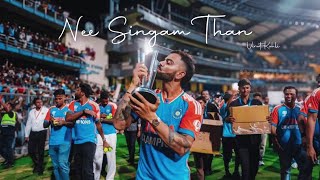 Nee Singam Than  Virat Kohli Whatsapp Status Tamil  Special Mashup 🛐❤️ [upl. by Ynabe]