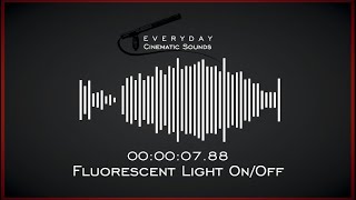 Fluorescent Light OnOff  HQ Sound Effects [upl. by Nedrob934]