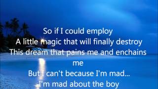 Karaoke with lyrics  Mad about the boy Karaoke  Style of Dinah Washington [upl. by Lotus802]