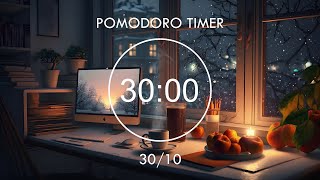 Pomodoro 3010 📚 Cozy Study Room 📚 Study with Me with Lofi Music And Bird Sounds • Focus Station [upl. by Sirret]