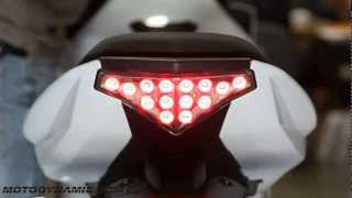 20122016 Kawasaki Ninja 650  ER6 Sequential Signal LED Tail Light Clear Lens [upl. by Arivle]