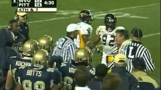 2006 CFB  8 WVU vs Pittsburgh  2nd Quarter [upl. by Airotciv470]