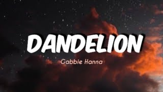 Dandelion  Gabbie Hanna lyrics [upl. by Analihp]