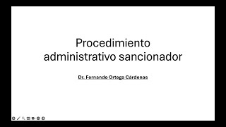 Derecho Administrativo sancionador [upl. by Jorin]