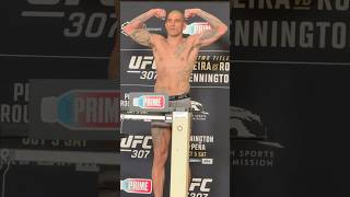 🏆🗿 ALEX PEREIRA OFFICIAL WEIGH IN UFC 307 [upl. by Ecikram682]