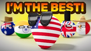 COMPARING COUNTRIES  Countryballs Compilation [upl. by Nylinnej]