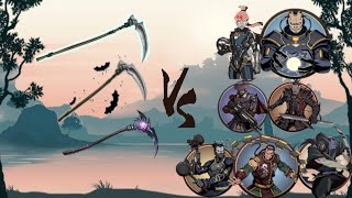 Grim Scythe Blade Of Death And Dissector Of Hopes vs All Titans Bodyguard Including May And Titan [upl. by Helen]