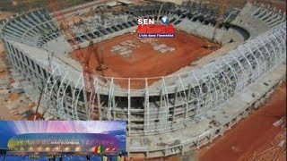 Stade Olympique de Diamniadio les travaux avancent à grands pas [upl. by Hendry718]