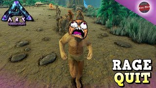 MEGALOSAURUS TAMING FAIL  RAGE QUIT  ARK ABERRATION DLC EP18 [upl. by Zaccaria]