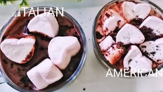 Hot chocolate recipe  AMERICAN VS ITALIAN Hot chocolate [upl. by Aicel384]