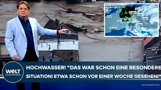 HOCHWASSER Rekordregen quotDas war schon eine besondere Situation Schon vor einer Woche gesehenquot [upl. by Mayer]