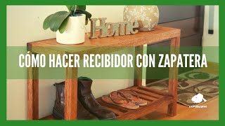 Cómo hacer una Zapatera Recibidor  Paso a Paso [upl. by Desireah808]