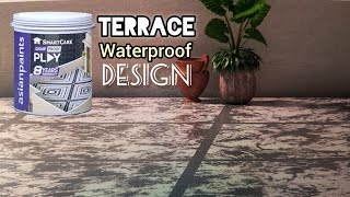 Damp proof play  terrace texture design  asianpaints [upl. by Atahs]