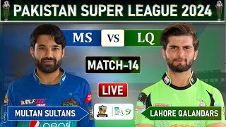 PSL LIVE  LAHORE QALANDARS vs MULTAN SULTANS MATCH 14 LIVE COMMETARY  LQ vs MS LIVE [upl. by Kciremed]