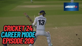 THE RETURN OF SANDY SANDPAPER CRICKET 24 CAREER MODE 206 [upl. by Frida]